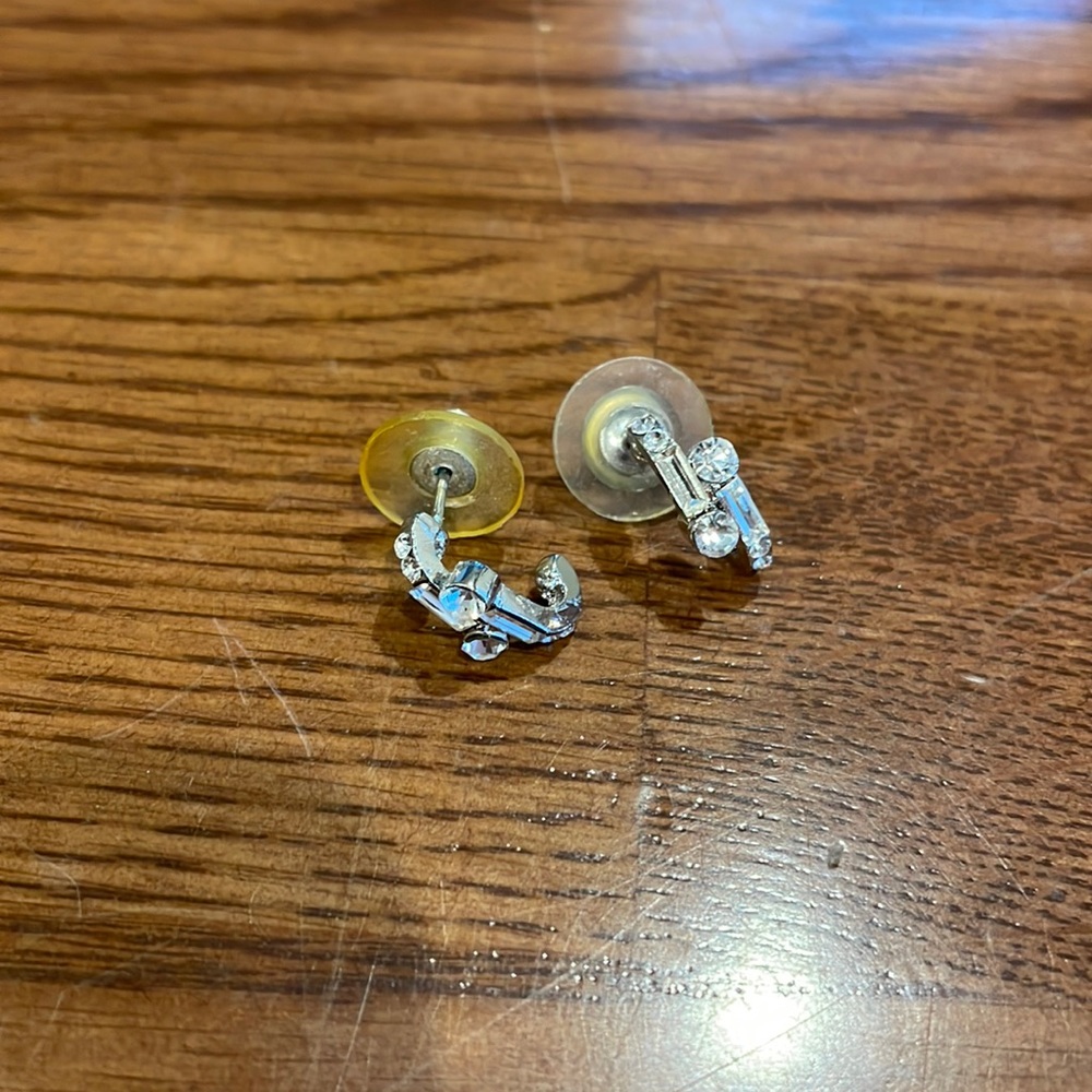 Small silver hanging earrings